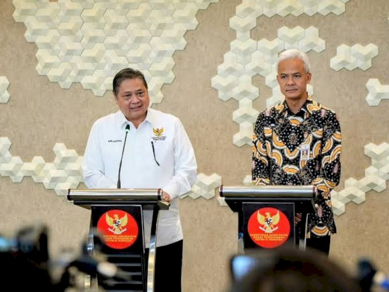 Ganjar dan Airlangga Bertemu Bahas Proyek Rp58 Triliun