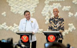 Ganjar dan Airlangga Bertemu Bahas Proyek Rp58 Triliun