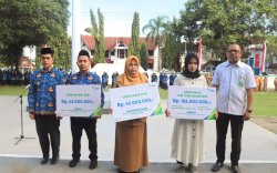 Diserahkan Wabup, BPJSTK Kepulauan Selayar Kembali Salurkan Santunan JKM Kepada Tiga Ahli Waris