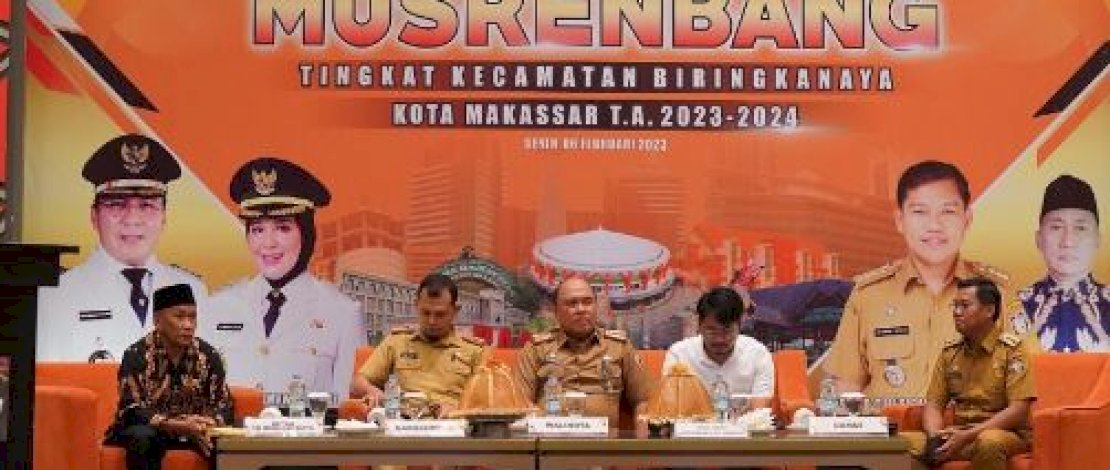 Bappeda Kota Makassar Gelar Musrenbang RKPD Tahun 2024 Tingkat Kecamatan Biringkanaya di Hotel Dalton