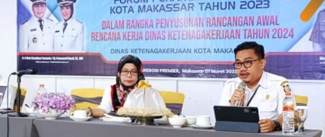 Kepala Bidang Ekonomi Bappeda Kota Makassar Hadiri Forum SKPD Dalam Penyusunan Rencana Kerja Dinas Ketenagakerjaan