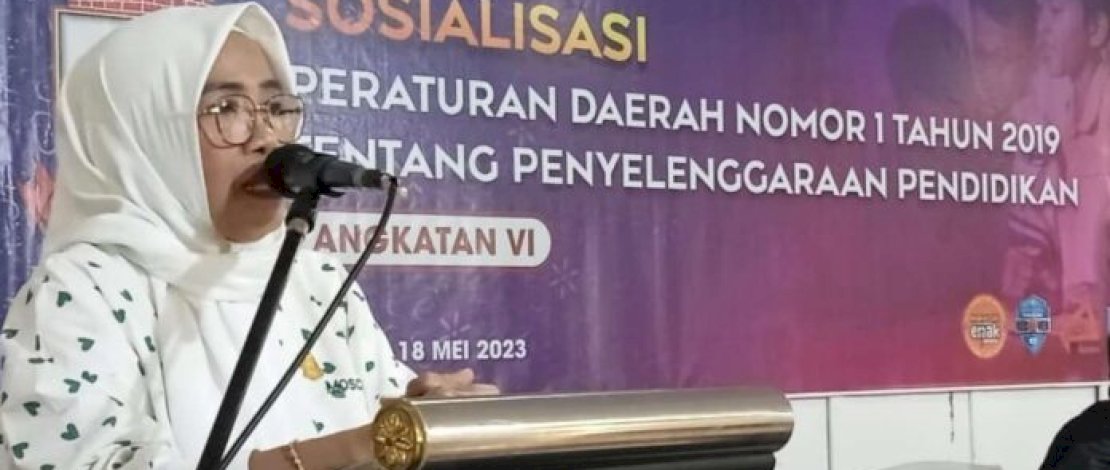 Anggota DPRD Makassar Hj Kartini: Pemerataan Pendidikan Bagi Anak Sangat Dibutuhkan