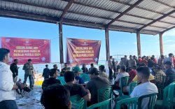 Rangkaian Kirab Pemilu  KPU Kota Makassar Sasar Kelompok Nelayan