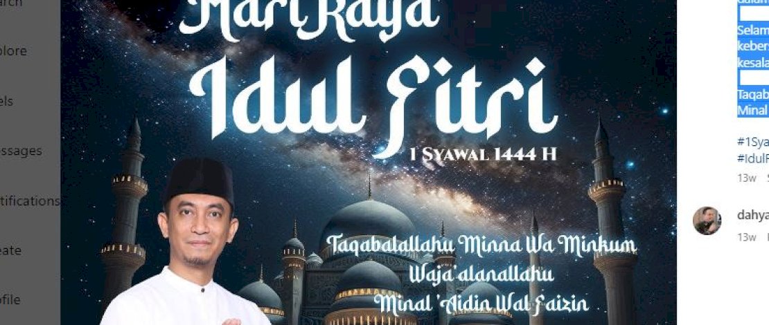 Sambut Hari Raya Idul Fitri , Kepala Bappeda Makassar : Mari Tingkatkan Kebersamaan