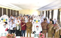 KPU Kota Makassar Sosialisasikan Pemilih Pemula di SMA Negeri 2 Makassar dalam Kirab PEMILU