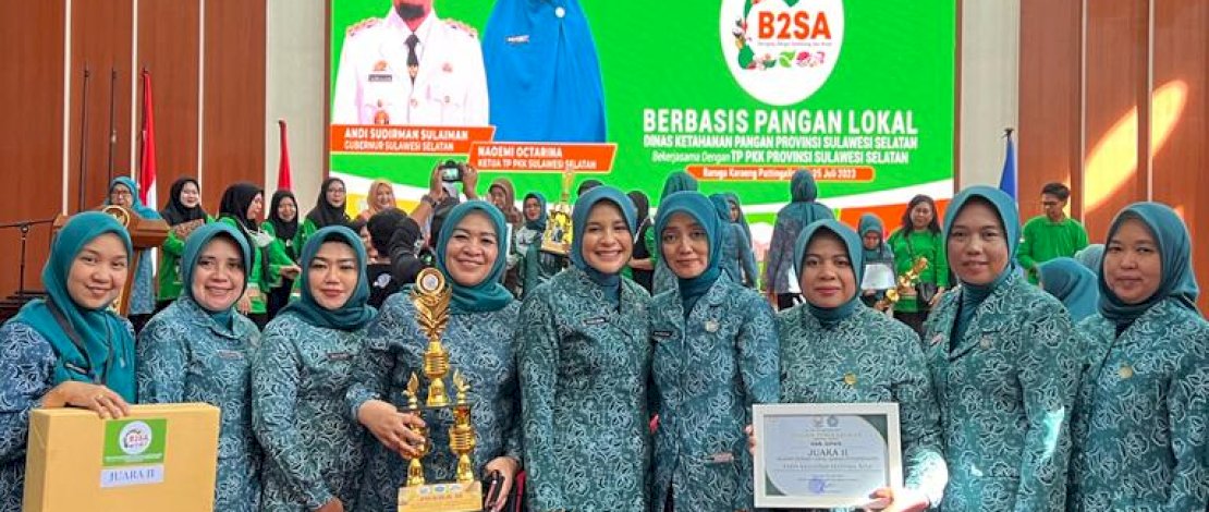 PKK Gowa Raih Juara II Festival Pangan B2SA Tingkat Sulsel