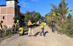 Pemprov Sulsel Mulai Tangani Jalan Rusak di Ruas Anabanua - Malake - Batas Sidrap