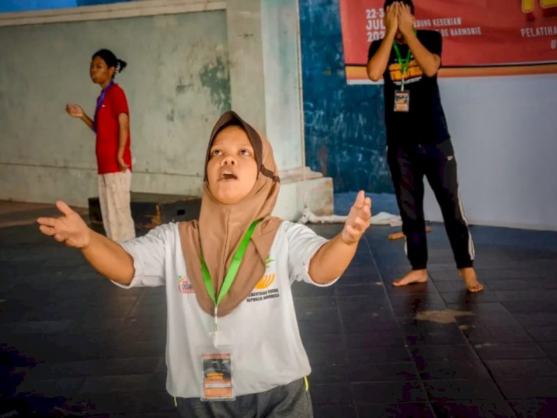 10 Penyandang Disabilitas Makassar Bersiap Gelar Pementasan Teater di Gedung Kesenian