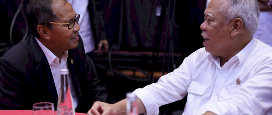 Danny Pomanto pada acara Kongres Arsitek se-ASEAN di Hotel Gammara, Kamis, 27 Juli 2023.