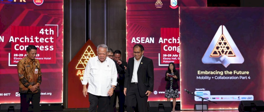 Kongres Arsitek se-ASEAN ke-4 di Hotel Gammara, Kamis, 27 Juli 2023.
