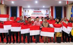 Bupati Basli Ali Ajak Seluruh Elemen Sukseskan Gerakan Pembagian 10 Juta Bendera Merah Putih