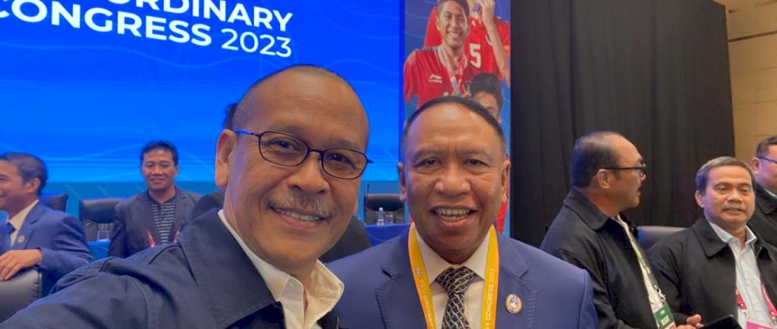 Plt Ketua Asprov Sulsel, Muhammad Surya Hasan (kiri). 