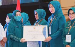 Peringatan HKG PKK Ke 51, Andi Musrifah Basli Terima Penghargaan Dari Gubernur Sulsel