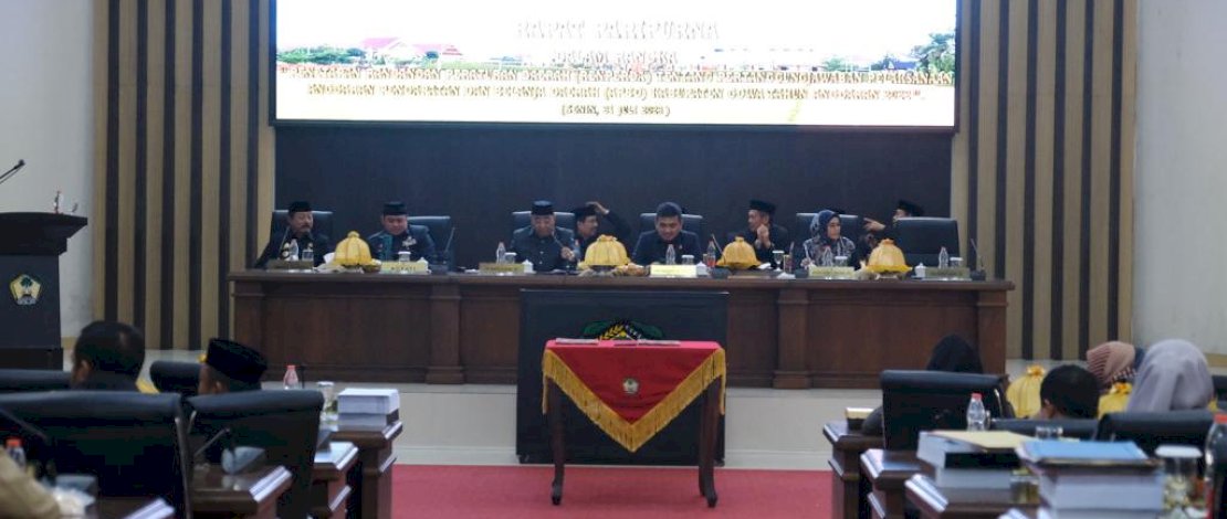 Pelaksanaan APBD Kabupaten Gowa TA 2022 Ditetapkan jadi Perda