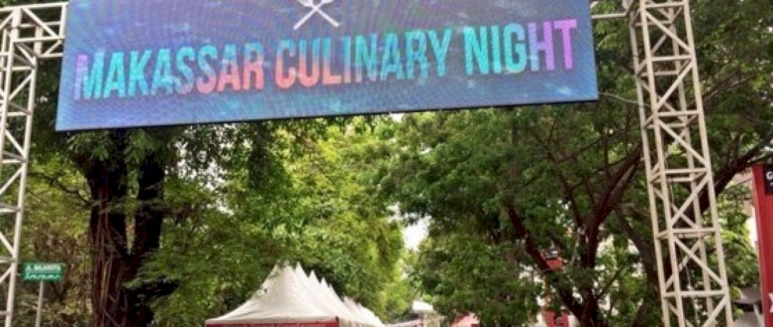 event Makassar Culinary Night sebelumnya di gelar di dekat Balaikota Makassar