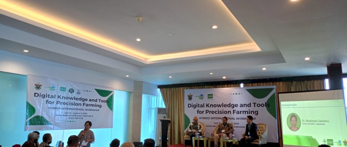 International Rice Research Institute (IRRI) bekerjasama Taiwan International Cooperation and Development Fund (ICDF) melaksanakan workshop internasional. 
