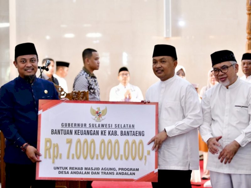 Bantu Keuangan Bantaeng, Gubernur Andi Sudirman Kembali Gelontorkan Rp 7 Miliar 