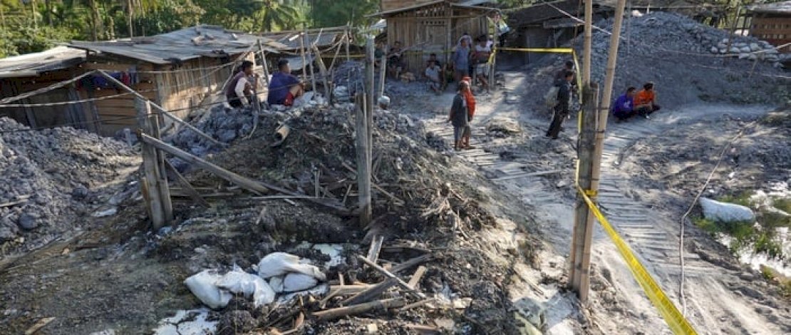 Lokasi tambang emas banyumas yang menelan korban 8 orang penambang (dok:antara foto)