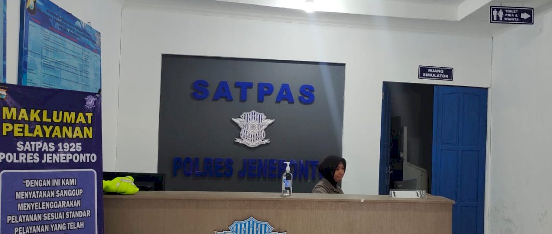 Server SIM Satpas Satlantas Polres Jeneponto Mengalami Gangguan