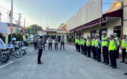 Baru Saja Dilantik, Kasatlantas Polres Gowa Langsung Cek Personel