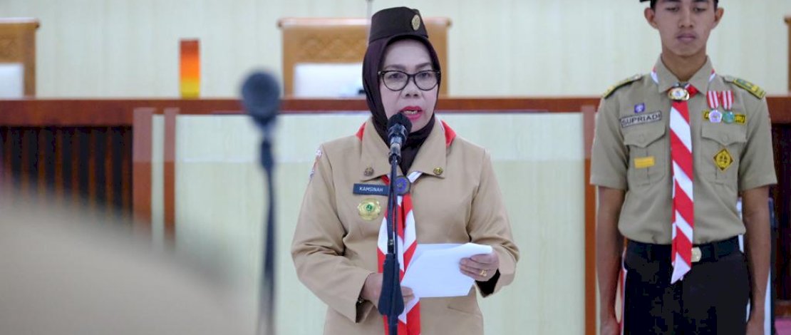 Lepas Peserta Raimuna, Sekda Gowa Harap Pramuka jadi Pemimpin Bangsa