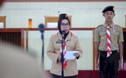 Lepas Peserta Raimuna, Sekda Gowa Harap Pramuka jadi Pemimpin Bangsa