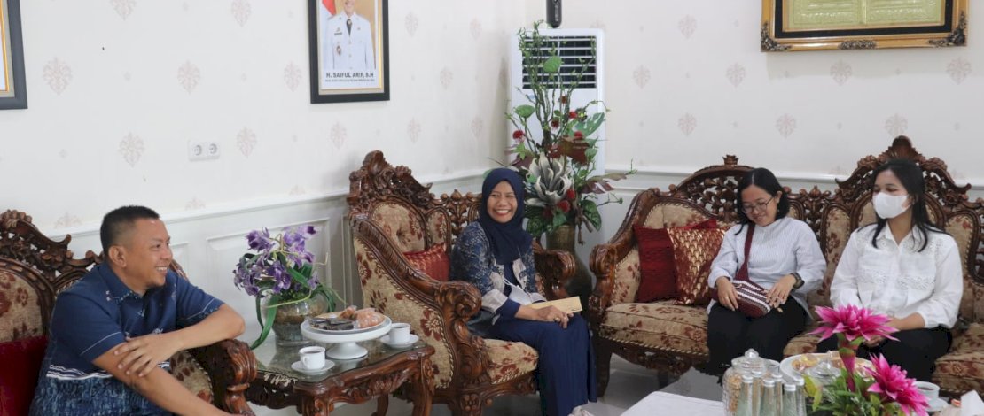 Bupati Kepulauan Selayar Muh Basli Ali menerima kunjungan kerja Tim Pengendali Teknis BPKP Perwakilan Provinsi Sulawesi Selatan di Rumah Jabatan Bupati, Senin, 7 Agustus 2023.