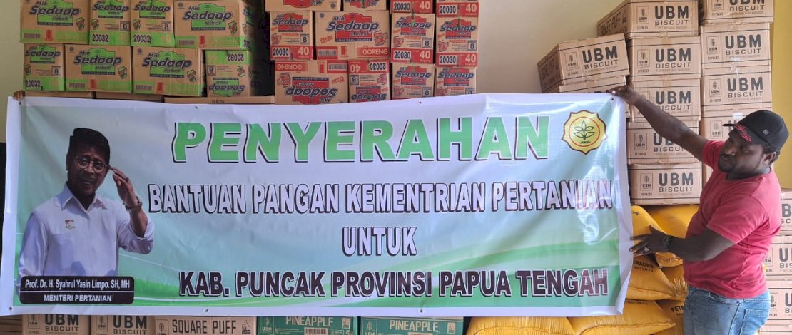 Kementan bergerak cepat memberikan bantuan tanggap bencana kepada warga tiga distrik di Kabupaten Puncak, Provinsi Papua Tengah, yang terdampak bencana cuaca ekstrem yang menyebabkan terjadinya dehidrasi dan wabah diare.
