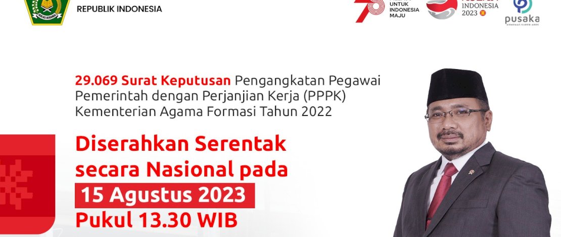 Kabar Gembira untuk PPPK 2022, Kemenag Bakal Lakukan Penyerahan SK Serentak ,Catat Jadwalnya!