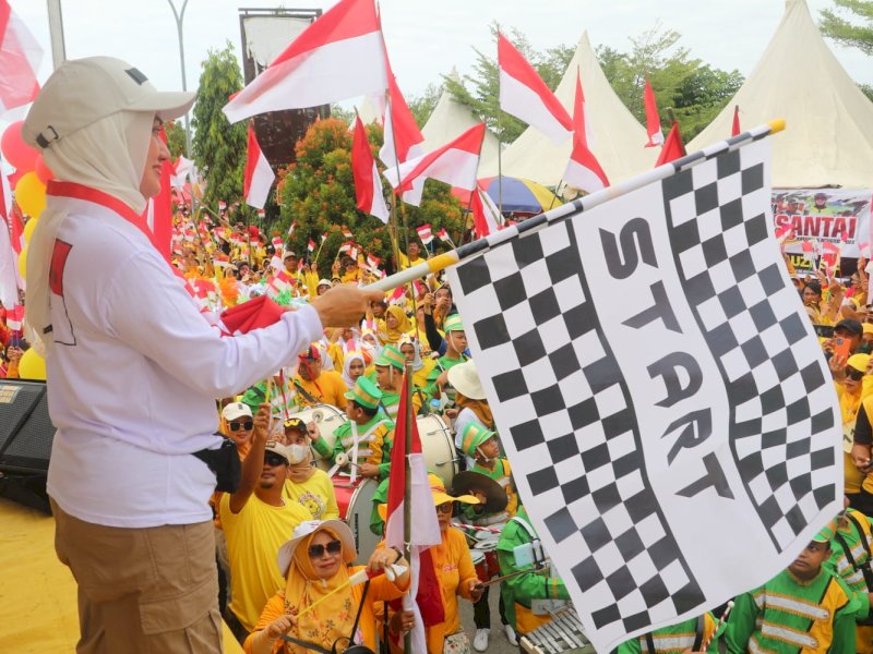 Kirab Bendera Merah Putih di Luwu Utara Pecahkan Rekor Sejak Tahun 1999