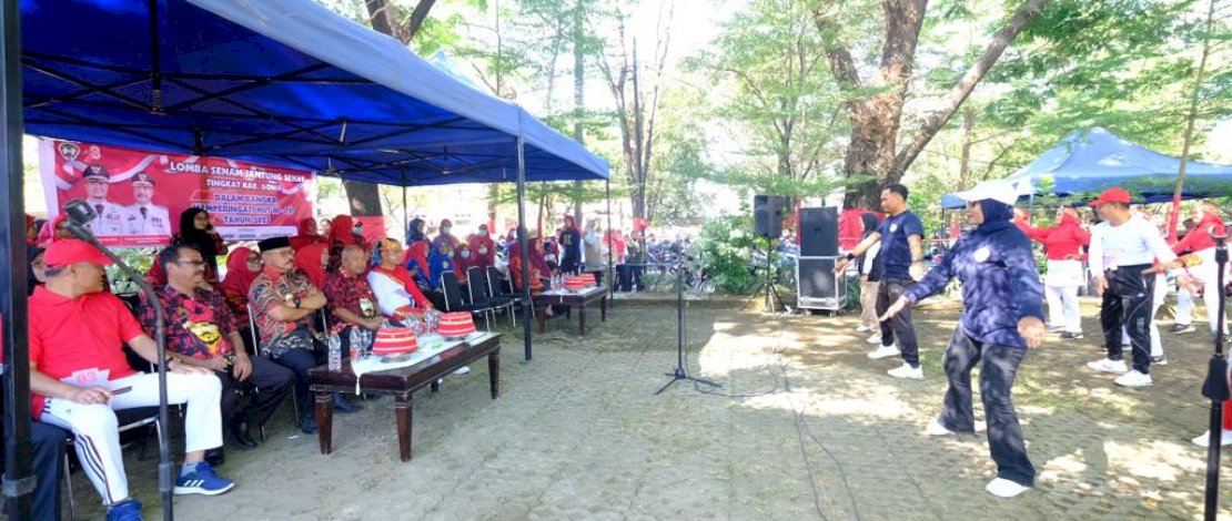 Lomba Senam Jantung Sehat Meriahkan Peringatan HUT Ke-78 RI di Gowa