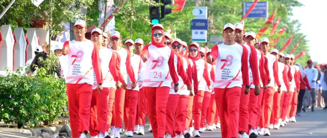 Meriahkan HUT Ke-78 RI, 73 Tim Ramaikan Gerak Jalan SKPD dan Organisasi Meriahkan HUT Ke-78 RI, 73 Tim Ramaikan Gerak Jalan SKPD dan Organisasi
