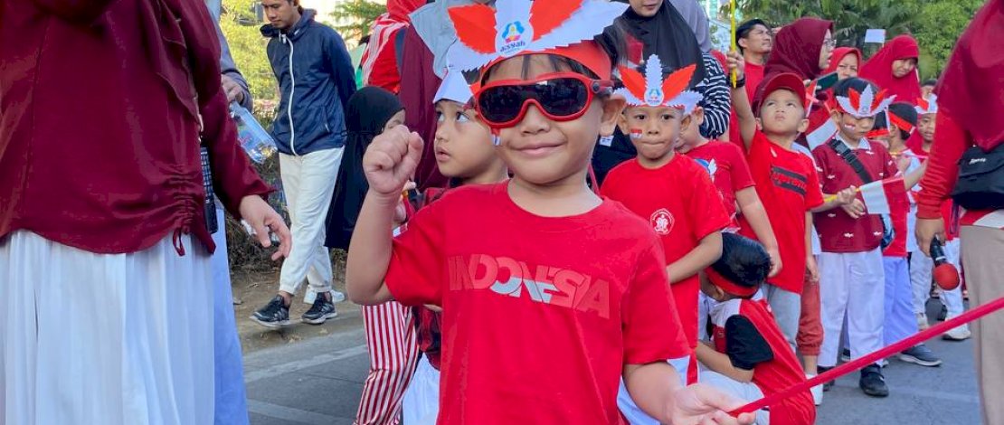 Aisyah Cendekia Islamic School Meriahkan HUT RI ke-87 dengan Aksi Pawai Kemerdekaan