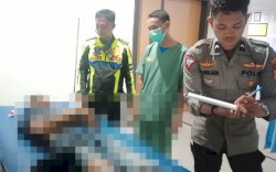 Traggedi Kecelakaan Lalin : Pemotor Tewas Setelah Tabrak Bus Mamminasata di Makassar