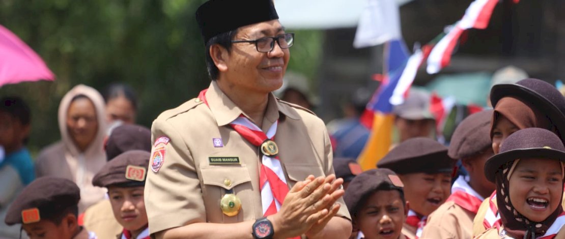 Apel Besar Hari Pramuka di Seko, Suaib Mansur:  Garda Terdepan Persatuan dan Kesatuan Bangsa