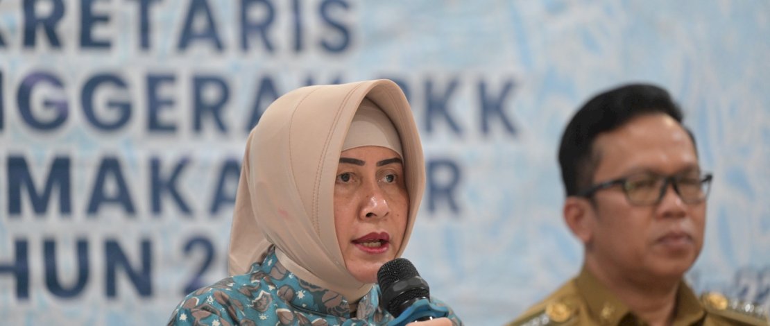 Ketua TP PKK Kota Makassar Indira Yusuf Ismail kembali memberikan arahan kepada para kader PKK dan kader dasawisma.