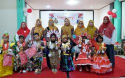 Ratusan Anak PAUD Meriahkan HUT ke-78 RI di Takalar