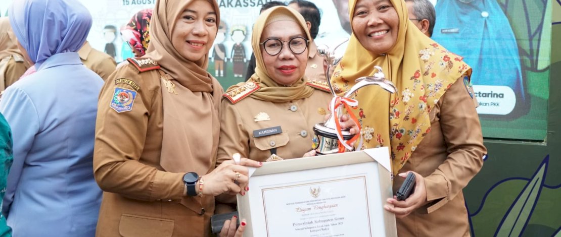 Penganugerahan KLA Kabupaten Gowa Naik Kelas ke Madya