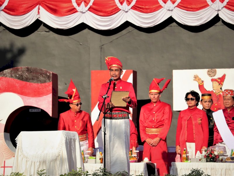 Upacara HUT Kemerdekaan RI ke-78, Ketua DPRD Makassar Bacakan Teks Proklamasi