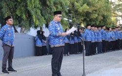 Bacakan Sambutan Seragam Gubernur Sulsel, Sekda Mesdiyono Pimpin Upacara HUT Kemerdekaan