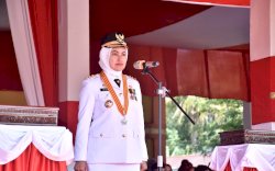  Paskibraka Sukses Kibarkan Merah Putih tanpa  Hambatan  di Lutra ,  Ini Pesan Bupati IDP