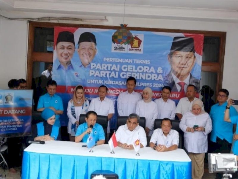 Gerindra Ajukan Lamaran Kerja Sama ke Gelora untuk Dukung Prabowo  di Pilpres 2024