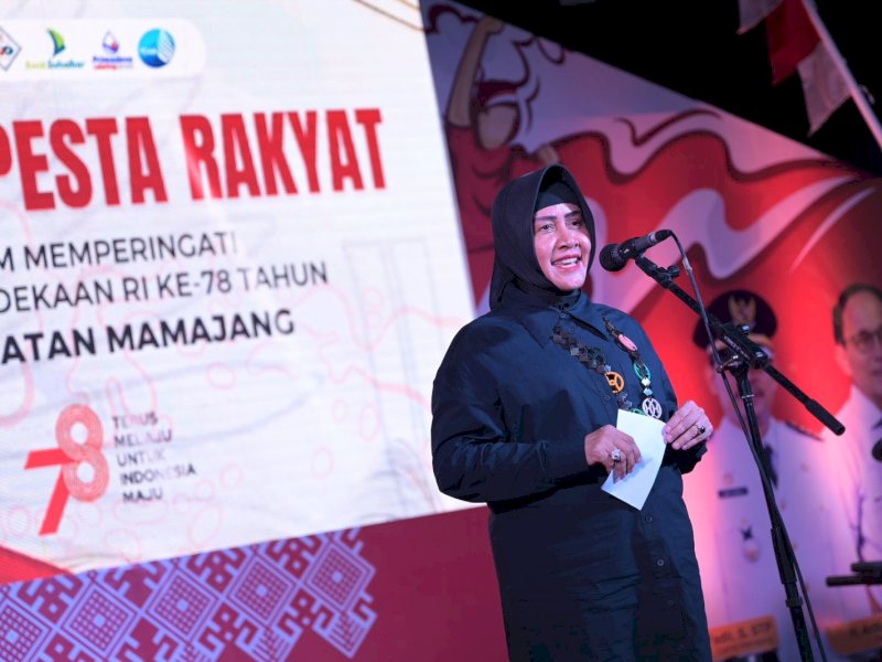 Ketua TP PKK Makassar Hadiri Pesta Rakyat HUT ke 78 RI Kecamatan Mamajang