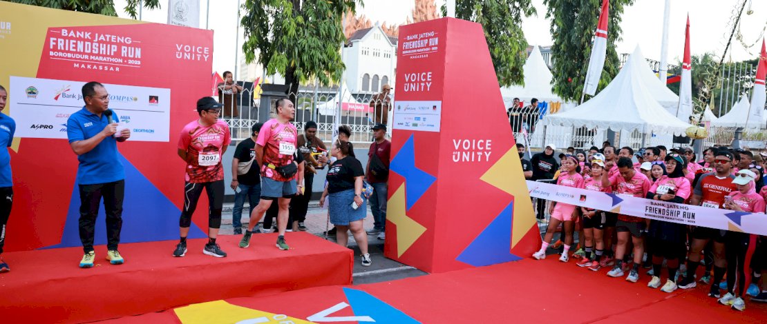 Danny Pomanto Ikut Ramaikan Bank Jateng Friendship Run Bersama Ribuan Runners Makassar