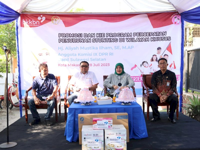 BKKBN Sulsel - Komisi IX DPR RI Edukasi Warga Maccini Sombala Bahaya Stunting