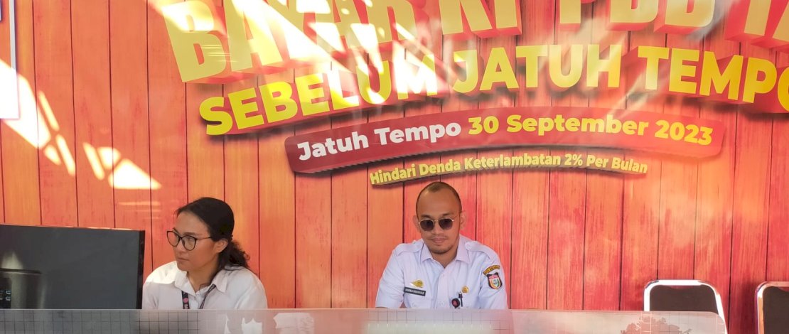 Badan Pendapatan Daerah Kota Makassar membuka layanan pembayaran pajak di kegiatan F8.