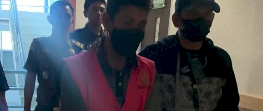 erpidana kasus korupsi yang terlibat dalam Proyek Pengembangan Agrabisnis Holtikultura di Kabupaten Barru, Munir (58)