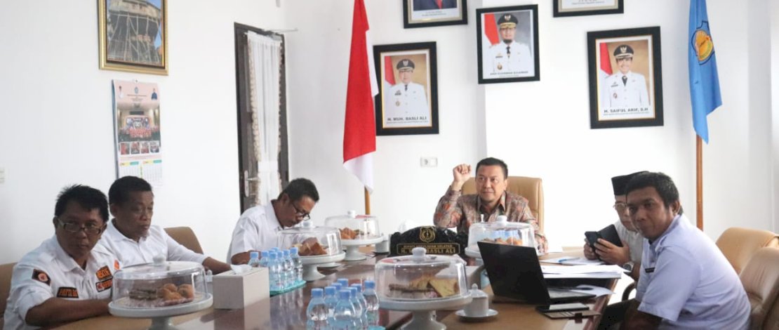Bupati Basli dalam rakor keempat kalinya yang melibatkan berbagai unsur Kementerian, Rabu, 23 Agustus 2023.