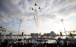 Atraksi Flypass TNI AU Buka Rangkaian Makassar F8 dengan Gemilang