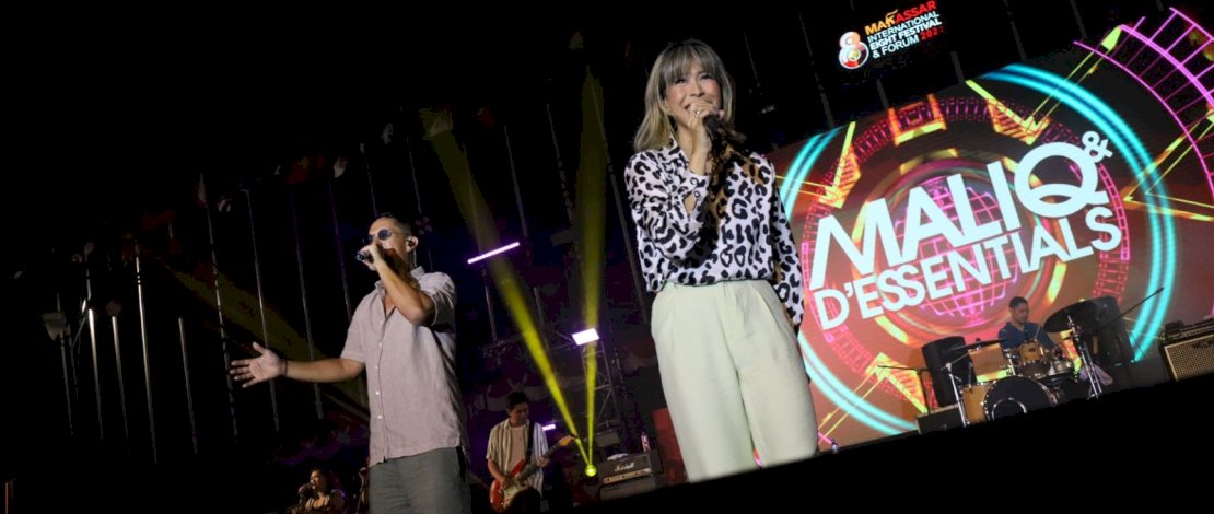 Penampilan Maliq and D'essential menjadi magnet hari kedua pengunjung F8 Makassar.